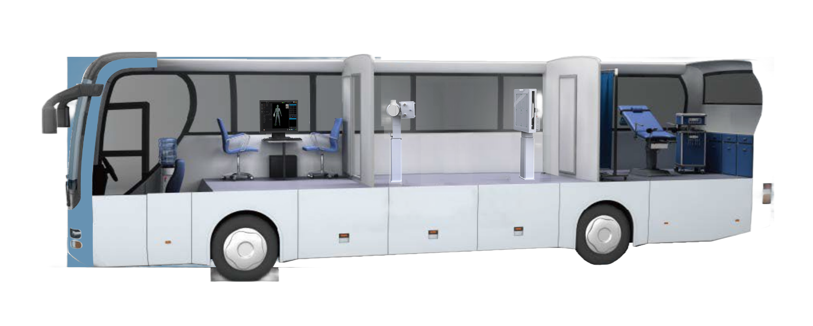 Perlove PLD3800 vehicle-mounted digital radiography system by Perlove